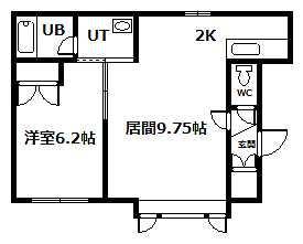 プラダ美瑛IIの間取り