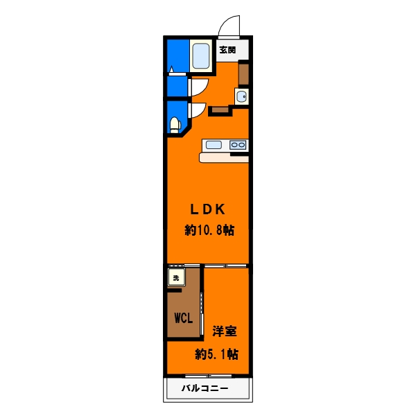 Like作草部2ndの間取り