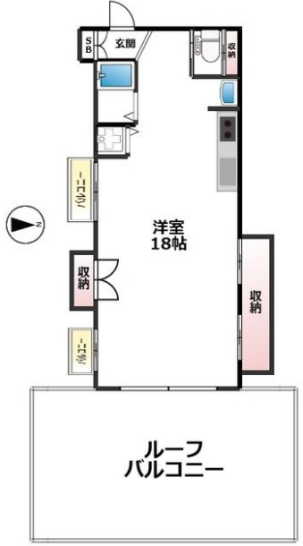 神戸市長田区腕塚町のマンションの間取り