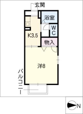 スカイコート佐脇原の間取り