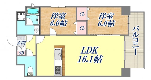 エクセレンス藤井の間取り