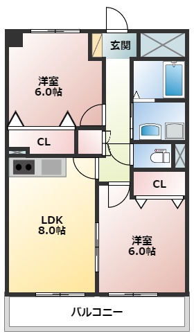 ジャルダン新栄の間取り