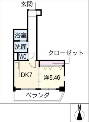 【ハイリスベーネ池下の間取り】