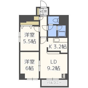 センタービル９１３の間取り