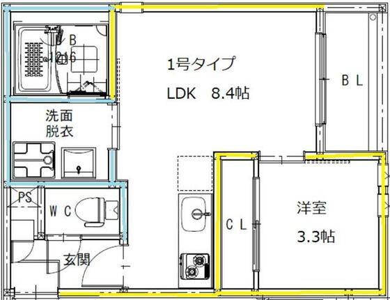 ＲＥＧＡＬＥＳＴ上熊本の間取り