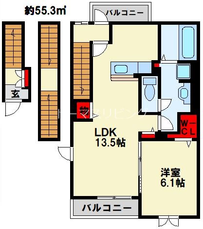 St.Heart小倉Nの間取り