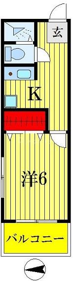 葛飾区東金町のマンションの間取り