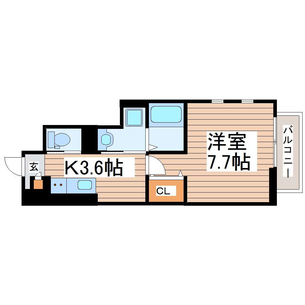 カーサグランデ岩沼の間取り