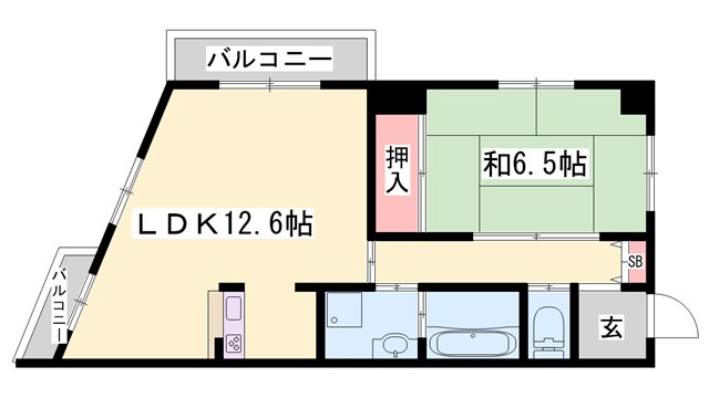 プレジオ滝野の間取り