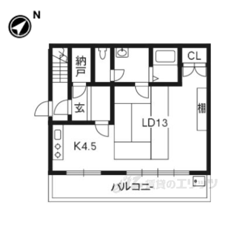 ハイツ原谷の間取り