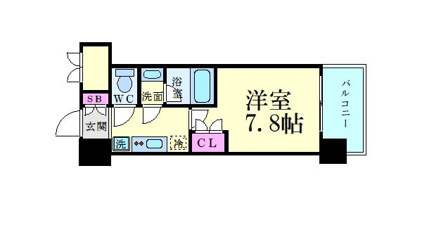 パークフラッツ江坂の間取り