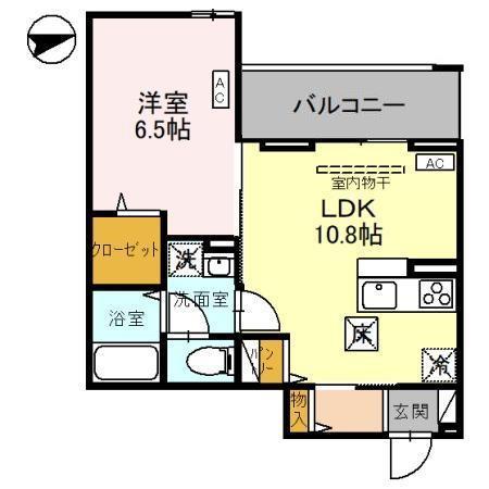 さいたま市南区別所のアパートの間取り