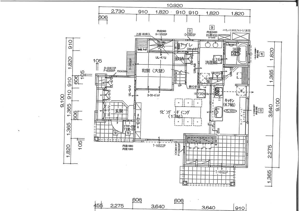 【日ノ出町二丁目一戸建の間取り】