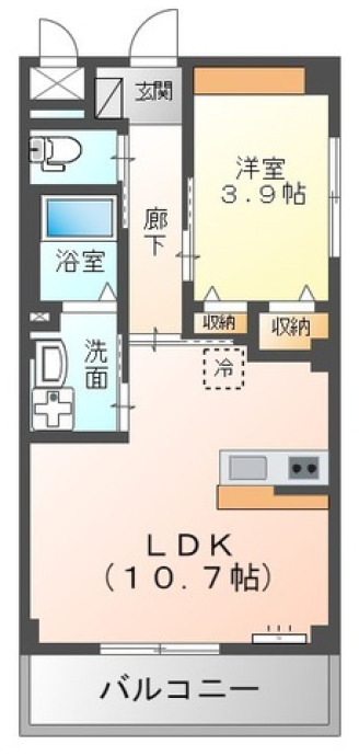 市原市西五所のアパートの間取り