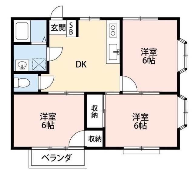 メゾン北小金 A棟の間取り