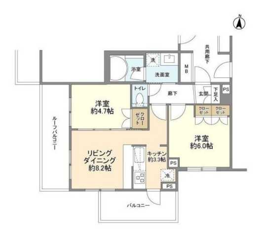 杉並区上荻のマンションの間取り