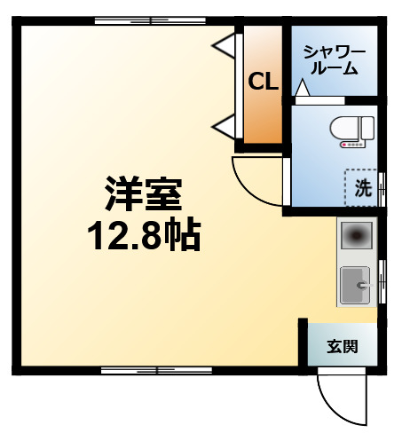 茂原市本納のアパートの間取り