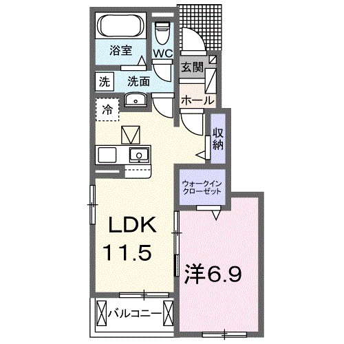 フレンドリー　Ａの間取り