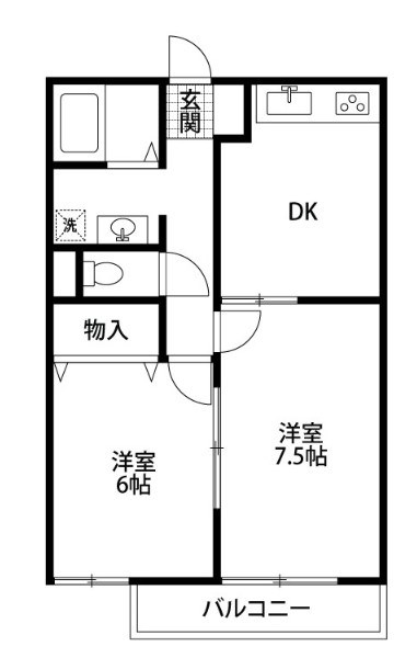 オーベルジュ出来島の間取り