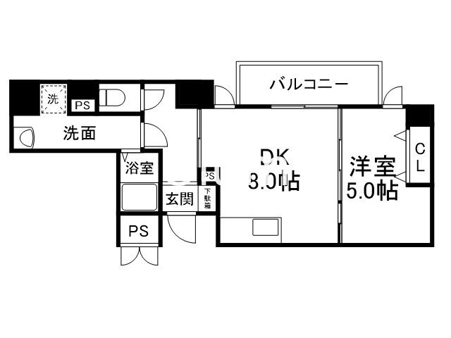 VILLＡ　MARY五条の間取り