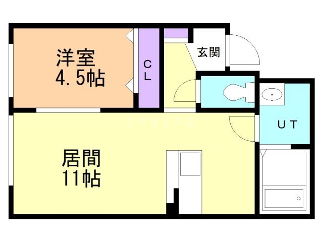 釧路市錦町のマンションの間取り