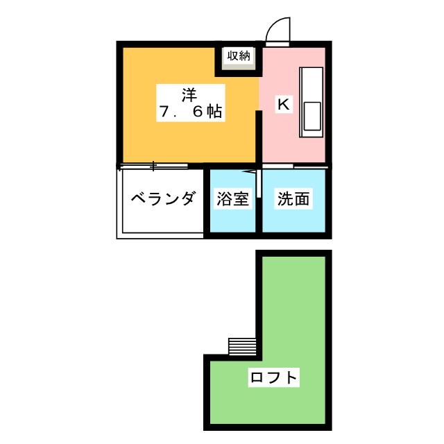 Ｈａｕｓ　Ｒｕｈｅ　高畑の間取り