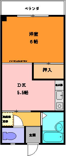 豊橋市小松町のマンションの間取り