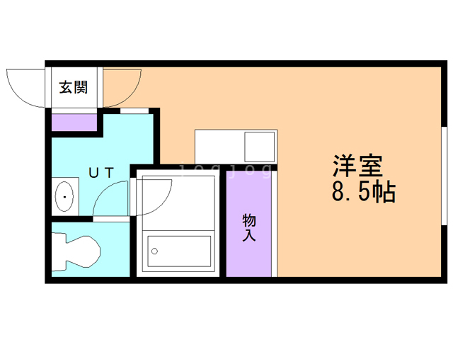 札幌市豊平区西岡三条のアパートの間取り