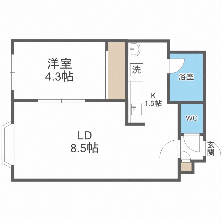 カサブランカの間取り