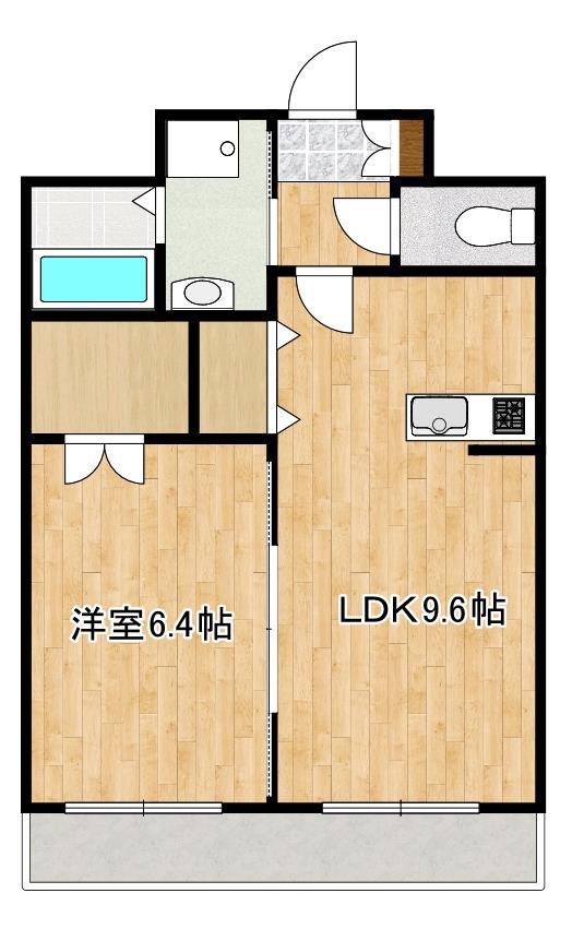 リベルテ御領の間取り