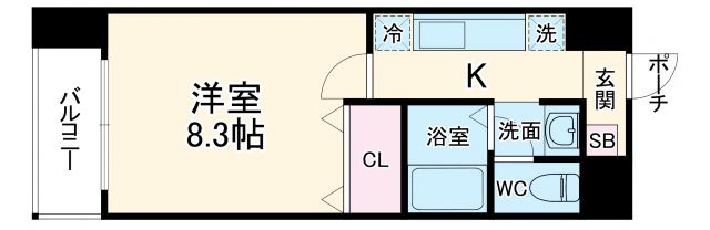 ハウスセゾン四条通の間取り