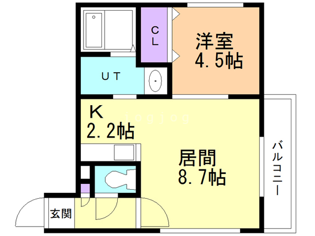 ミルスリール発寒の間取り