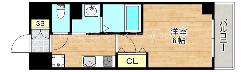 【大阪市生野区新今里のマンションの間取り】