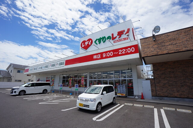 ドラックストア　くすりのレデイ林店（ドラッグストア）まで538m