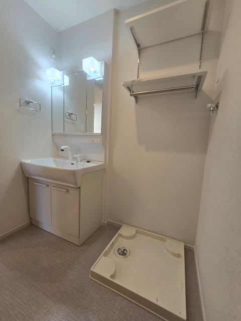 洗面設備　建築中につき同タイプ物件写真を掲載しております
