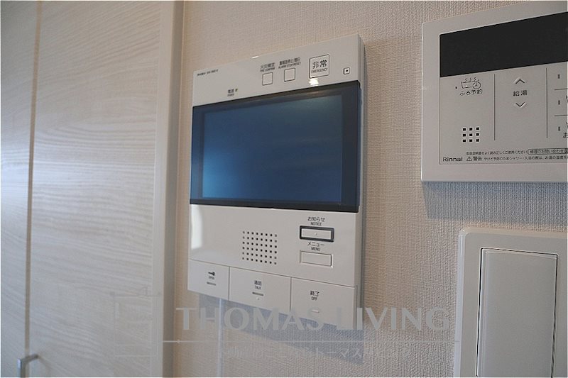 セキュリティ　モニター付きインターフォン。