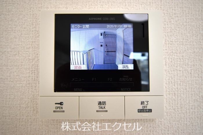 セキュリティ　来訪者の姿を確認できます。