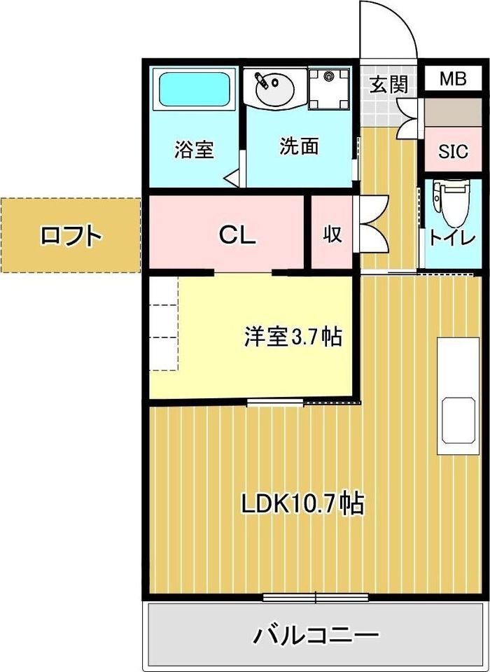 バンベールNorthの間取り写真