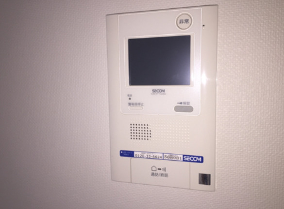 セキュリティ　モニター付きインターホン