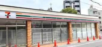 コンビニ　セブンイレブン大阪蒲生1丁目店（コンビニ）まで450m