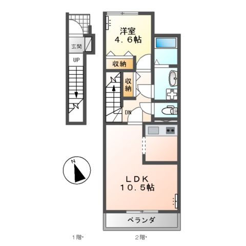 アヴェニールの間取り写真