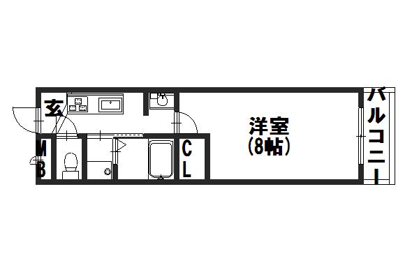 ハイツHIROの間取り写真