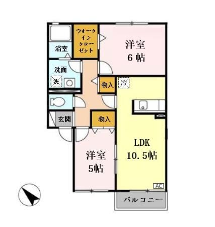 パークコート砂川壱番館の間取り写真