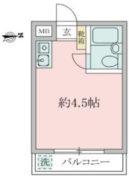 スカイコート品川第3の間取り写真