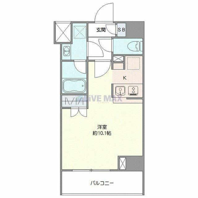 ＪＲ京浜東北線 王子駅 徒歩9分 9階建 築1年の間取り写真