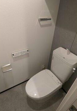 トイレ　落ち着いた色調のトイレです
