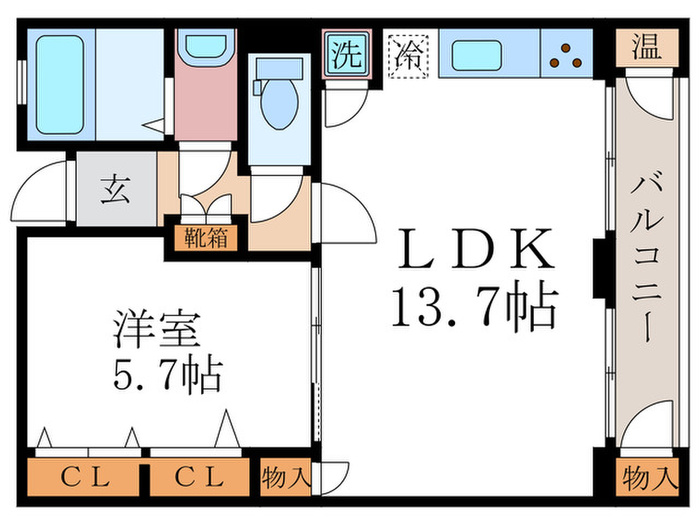 ヴィラ岡崎の間取り写真