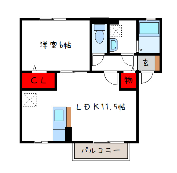 アムールA棟の間取り写真
