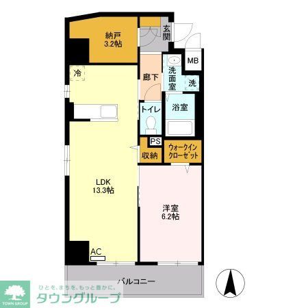 東京メトロ千代田線 綾瀬駅 徒歩5分 9階建 築15年の間取り写真