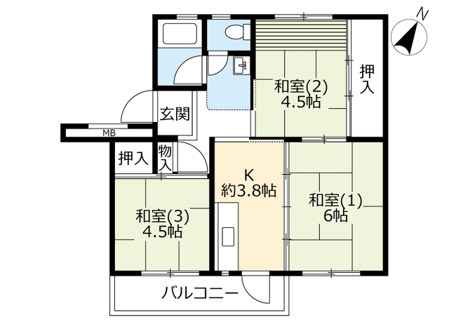 UR高津の間取り写真